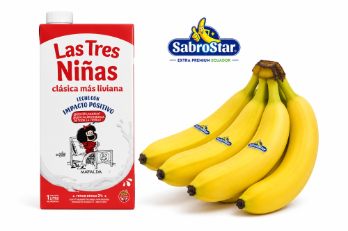 Banana Ecu + Leche Ent. - Frutas y Verduras