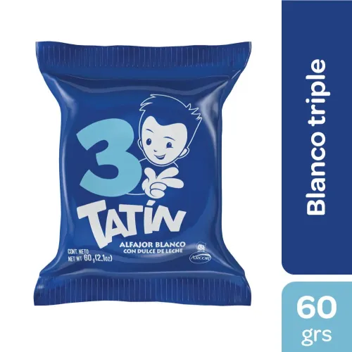 Alfajor Tatín Triple Blanco  - Almacen